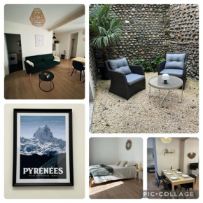 Le patio : Appartement chic 3 chambres au cœur de Pau
